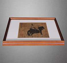 灵山书画装裱配框服务案例